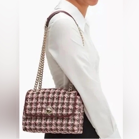 Kate Spade Natalia Tweed Convertible Shoulder & Crossbody Bag - Picture 1 of 15